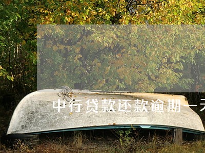 中行贷款还款逾期一天