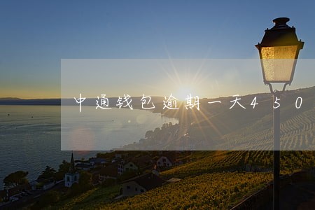 中通钱包逾期一天450正规吗 中通钱包逾期一天450正规吗