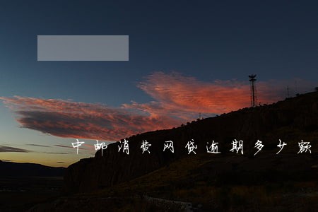 中邮消费网贷逾期多少额度立案