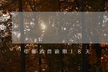 中邮消费逾期18天 中邮消费逾期18天