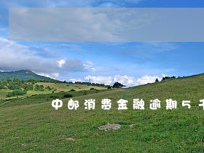 中邮消费金融逾期5千 中邮消费金融逾期5千