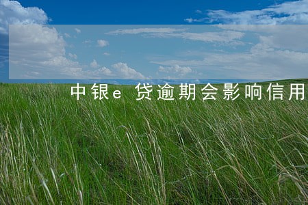 中银e贷逾期会影响信用吗 中银e贷逾期会影响信用吗