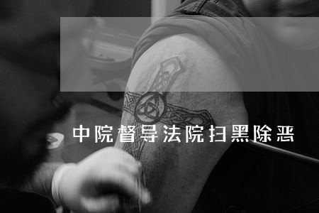 中院督导法院扫黑除恶