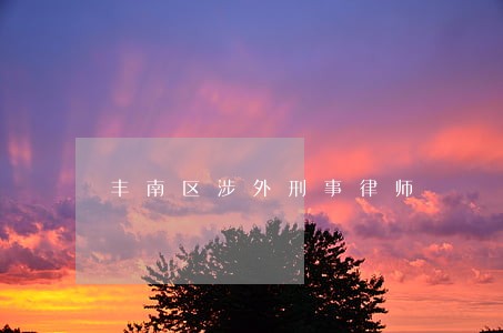 丰南区涉外刑事律师 丰南区涉外刑事律师