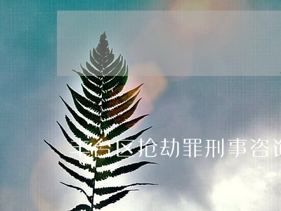 丰台区抢劫罪刑事咨询律师 丰台区抢劫罪刑事咨询律师