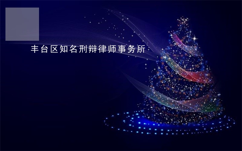 丰台区知名刑辩律师事务所 丰台区知名刑辩律师事务所