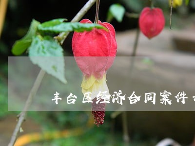 丰台区经济合同案件专业律师在线
