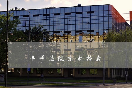 丰泽法院京东拍卖