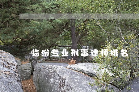 临汾专业刑事律师排名 临汾专业刑事律师排名