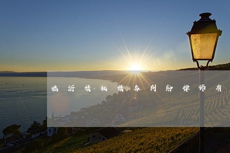 临沂债权债务纠纷律师有哪些 临沂债权债务纠纷律师有哪些