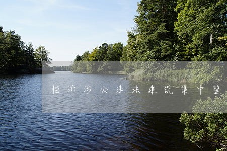 临沂涉公违法建筑集中整治