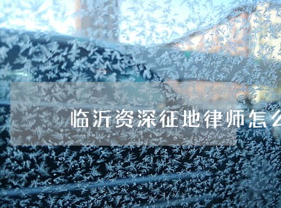 临沂资深征地律师怎么收费