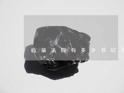 临泉法院有多少书记员