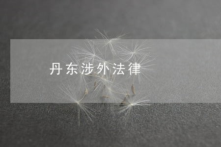丹东涉外法律