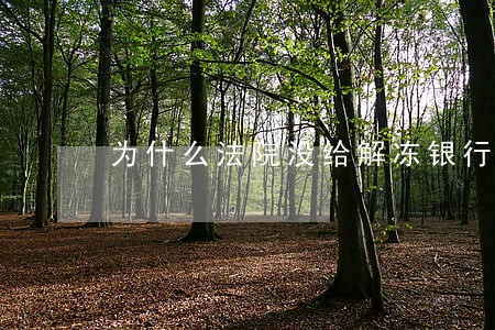 为什么法院没给解冻银行卡 为什么法院没给解冻银行卡