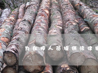 为在押人员提供法律援助 为在押人员提供法律援助