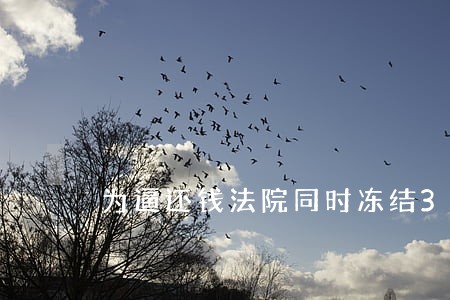 为逼还钱法院同时冻结3账户