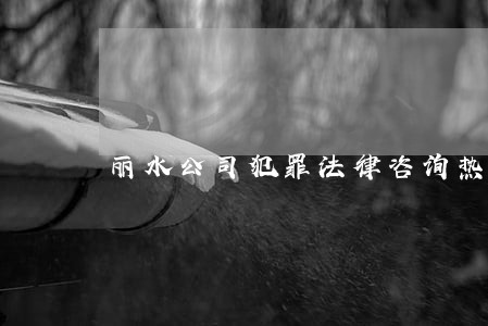 丽水公司犯罪法律咨询热线 丽水公司犯罪法律咨询热线