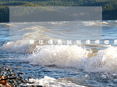 丽江债务纠纷律师收费 丽江债务纠纷律师收费