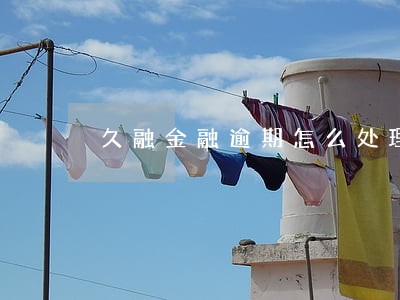 久融金融逾期怎么处理 久融金融逾期怎么处理