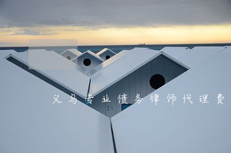 义乌专业债务律师代理费 义乌专业债务律师代理费