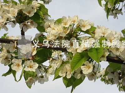 义乌法院直播强制腾空 义乌法院直播强制腾空