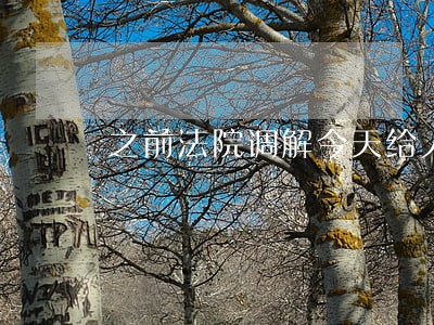 之前法院调解今天给人家还款 之前法院调解今天给人家还款