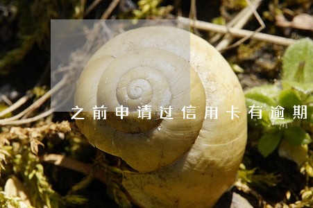 之前申请过信用卡有逾期