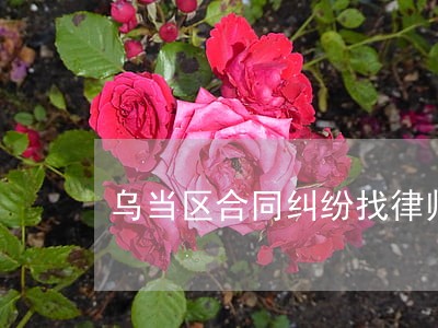 乌当区合同纠纷找律师收费标准 乌当区合同纠纷找律师收费标准