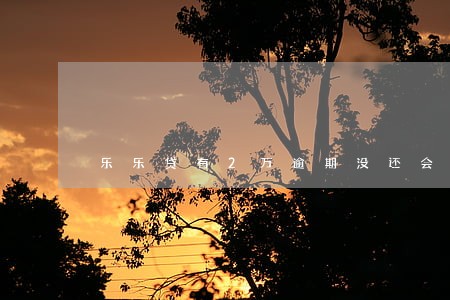 乐乐贷有2万逾期没还会拘留吗 乐乐贷有2万逾期没还会拘留吗