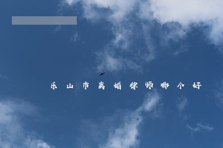 乐山市离婚律师哪个好 乐山市离婚律师哪个好