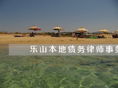 乐山本地债务律师事务所推荐 乐山本地债务律师事务所推荐