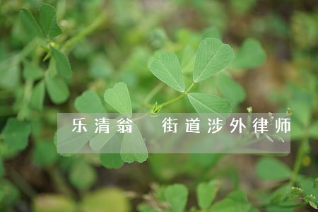 乐清翁垟街道涉外律师 乐清翁垟街道涉外律师