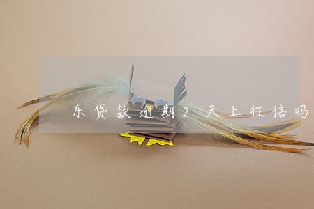 乐贷款逾期2天上征信吗 乐贷款逾期2天上征信吗