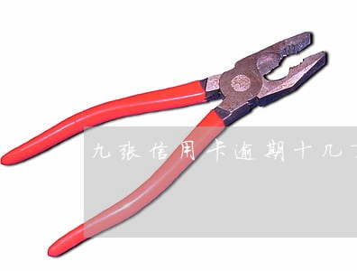 九张信用卡逾期十几万怎么办 九张信用卡逾期十几万怎么办