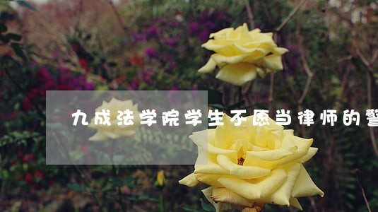 九成法学院学生不愿当律师的警示 九成法学院学生不愿当律师的警示