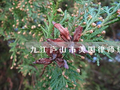 九江庐山市美国律师培训学校 九江庐山市美国律师培训学校