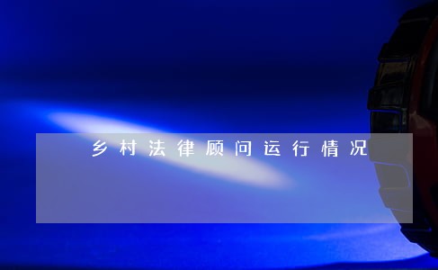乡村法律顾问运行情况 乡村法律顾问运行情况