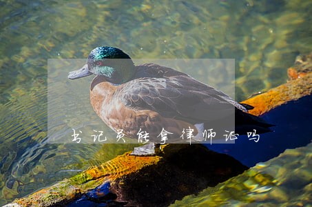 书记员能拿律师证吗 书记员能拿律师证吗