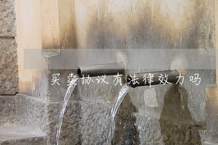 买卖协议有法律效力吗 买卖协议有法律效力吗