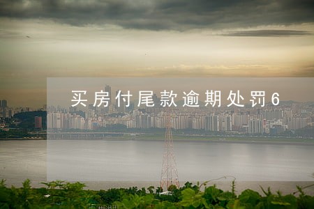 买房付尾款逾期处罚6 买房付尾款逾期处罚6