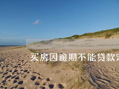 买房因逾期不能贷款定金退不退 买房因逾期不能贷款定金退不退