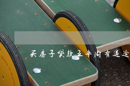 买房子贷款五年内有过逾期 买房子贷款五年内有过逾期
