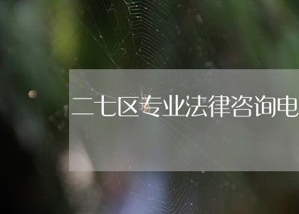 二七区专业法律咨询电话