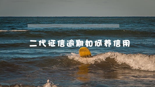 二代征信逾期如何养信用 二代征信逾期如何养信用