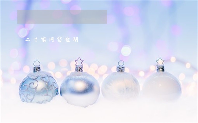 二十家网贷逾期