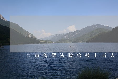 二审传票法院给被上诉人的律师吗