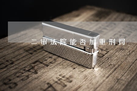 二审法院能否加重刑罚 二审法院能否加重刑罚
