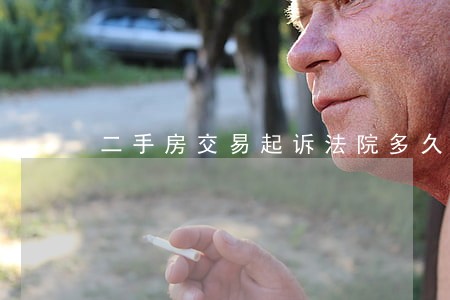 二手房交易起诉法院多久受理