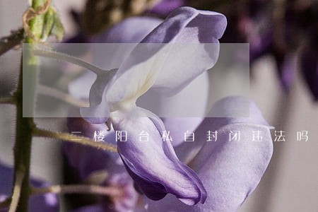 二楼阳台私自封闭违法吗 二楼阳台私自封闭违法吗